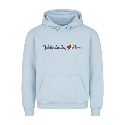 Premium Hoodie "Golden Doodle - Mama" Babyblau – hunde-shirt.de