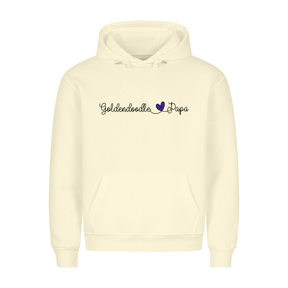 Premium Hoodie "Golden Doodle - Papa" Beige – hunde-shirt.de
