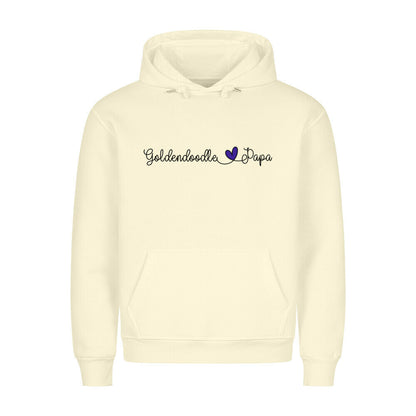 Premium Hoodie "Golden Doodle - Papa" Beige – hunde-shirt.de
