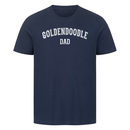 Premium T-Shirt "Golden Doodle - DAD" French Navy – hunde-shirt.de