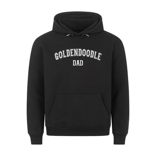Premium Hoodie "Golden Doodle - DAD" Schwarz – hunde-shirt.de