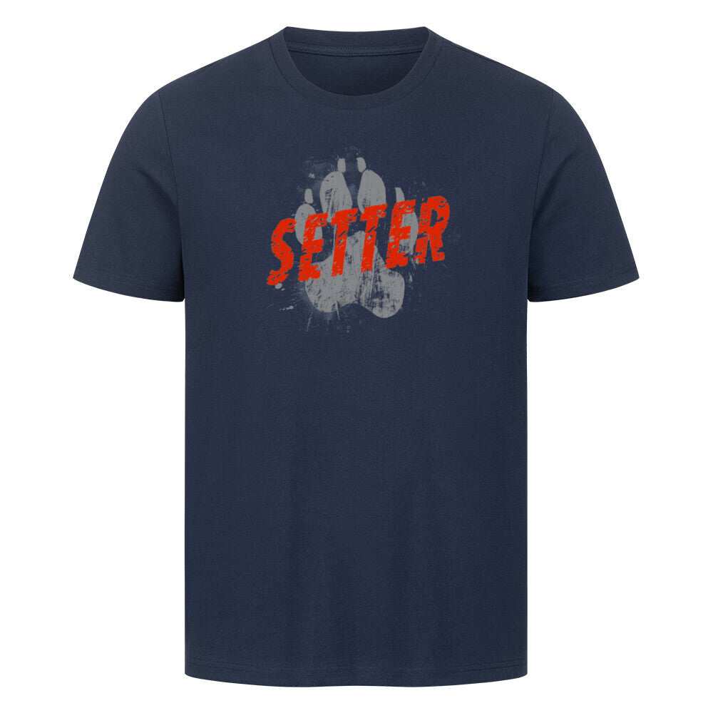 Premium T-Shirt "Gordon Setter - PAW" French Navy – hunde-shirt.de