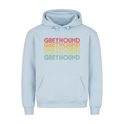 Premium Hoodie "Greyhound - RETRO" Babyblau – hunde-shirt.de