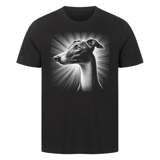 Premium T-Shirt "Greyhound - Bright" Schwarz – hunde-shirt.de