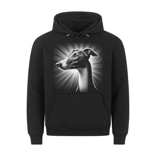 Premium Hoodie "Greyhound - Bright" Schwarz – hunde-shirt.de