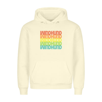 Premium Hoodie "Windhund - RETRO" Beige – hunde-shirt.de