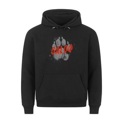 Premium Hoodie "Galgo - PAW" Schwarz – hunde-shirt.de