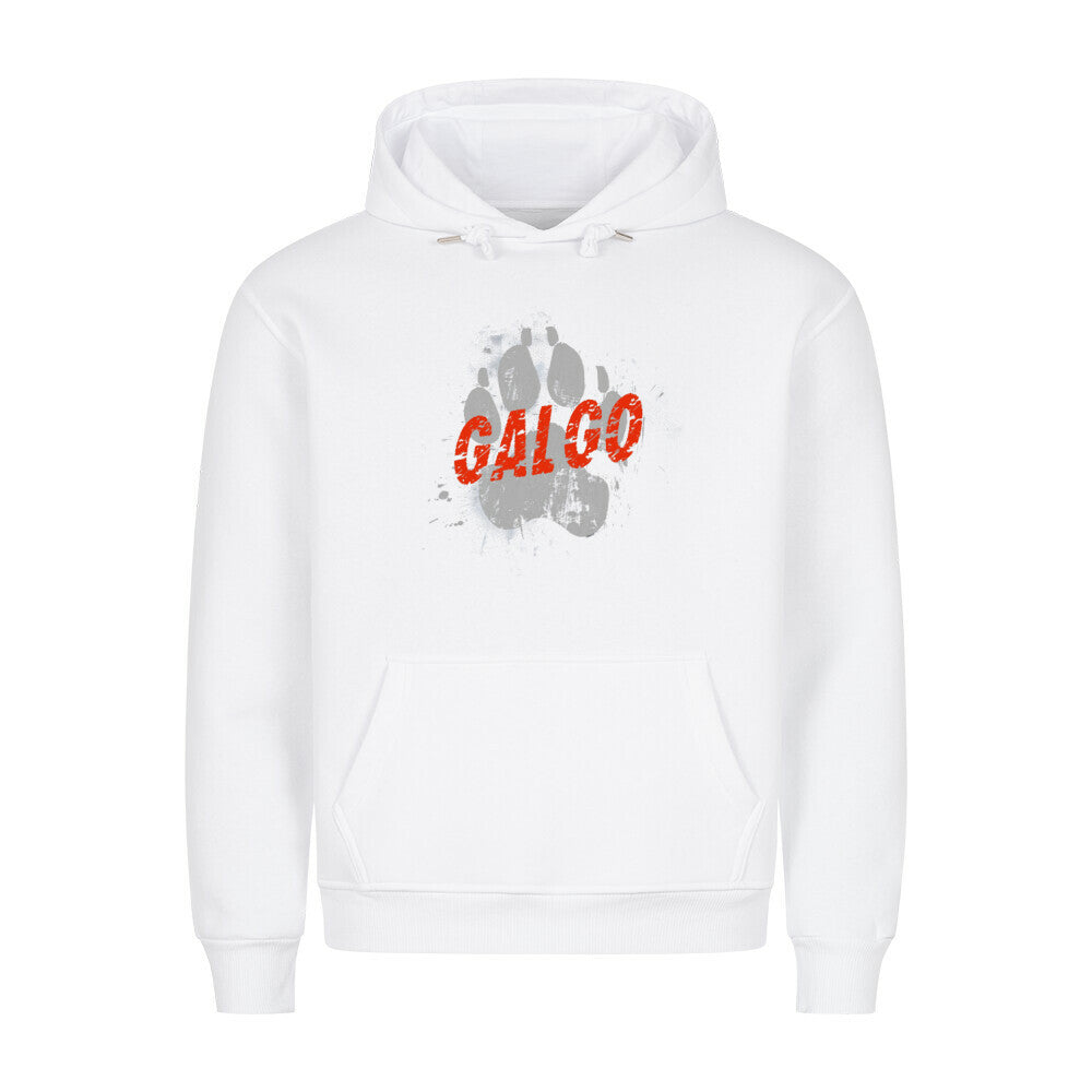 Premium Hoodie "Galgo - PAW" Weiß – hunde-shirt.de
