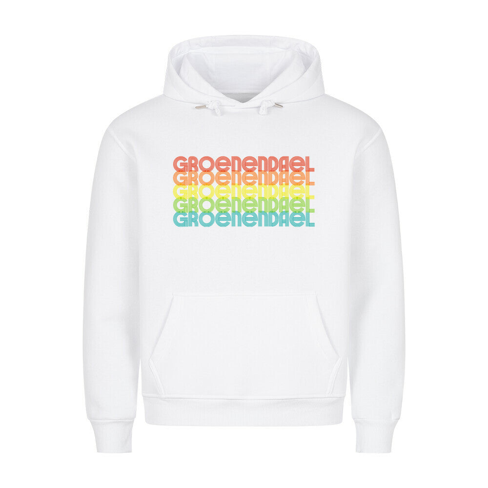 Premium Hoodie "Groenendael - RETRO" Weiß – hunde-shirt.de