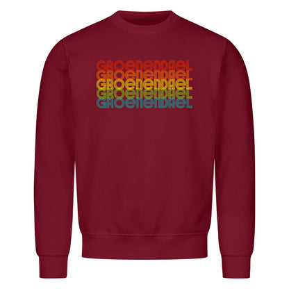 Premium Sweatshirt "Groenendael - RETRO" Burgunder – hunde-shirt.de