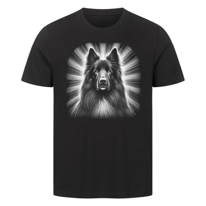 Premium T-Shirt "Groenendael - Shine" Schwarz – hunde-shirt.de