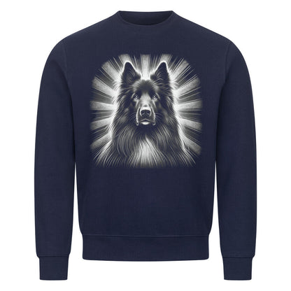 Premium Sweatshirt "Groenendael - Shine" Navy Blue – hunde-shirt.de