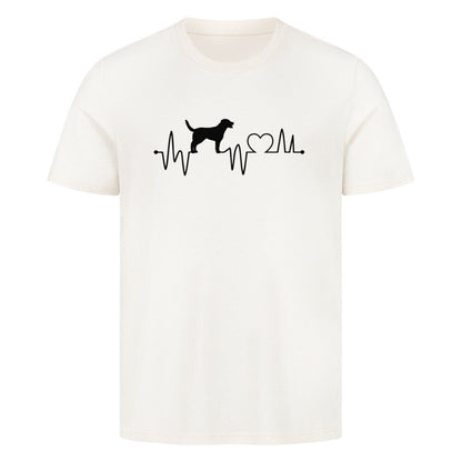 Premium T-Shirt "Großer Schweizer Sennenhund - Heartbeat" Natural Raw – hunde-shirt.de