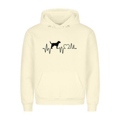 Premium Hoodie "Großer Schweizer - Heartbeat" Beige – hunde-shirt.de