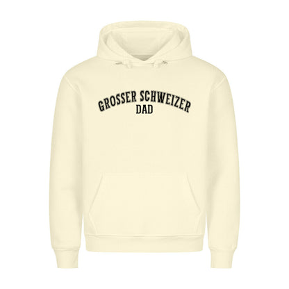 Premium Hoodie "Großer Schweizer - DAD" Beige – hunde-shirt.de