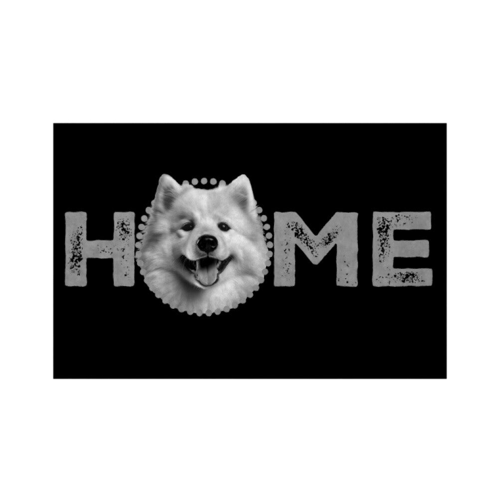Fußmatte "Großspitz - HOME-Edition" Weiß – hunde-shirt.de