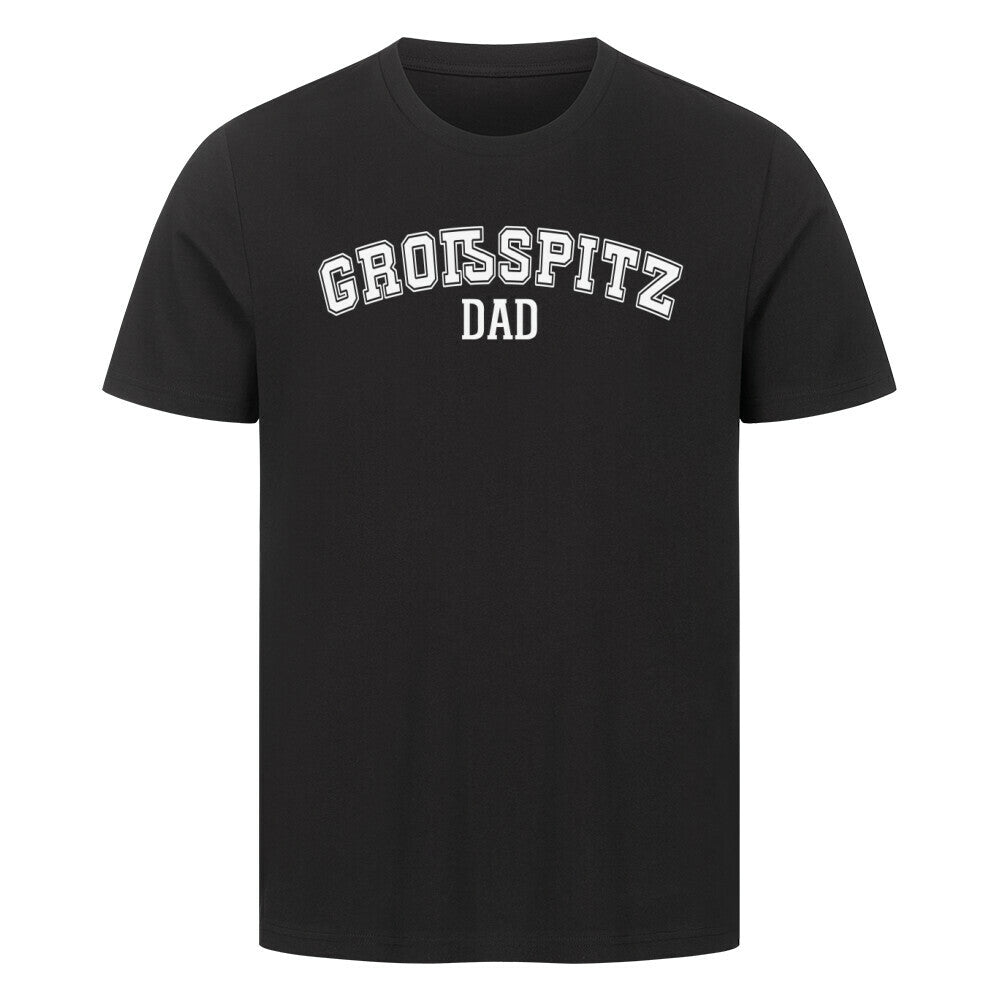 Premium T-Shirt "Großspitz - DAD" Schwarz – hunde-shirt.de