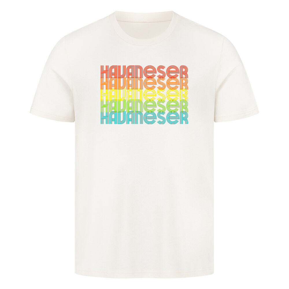 Premium T-Shirt "Havaneser - RETRO" Natural Raw – hunde-shirt.de
