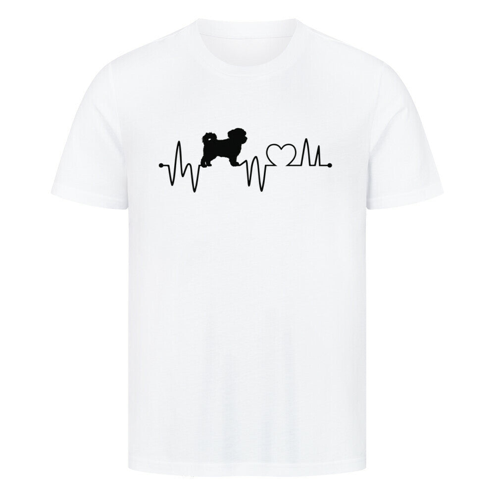 Premium T-Shirt "Havaneser - Heartbeat" Weiß – hunde-shirt.de