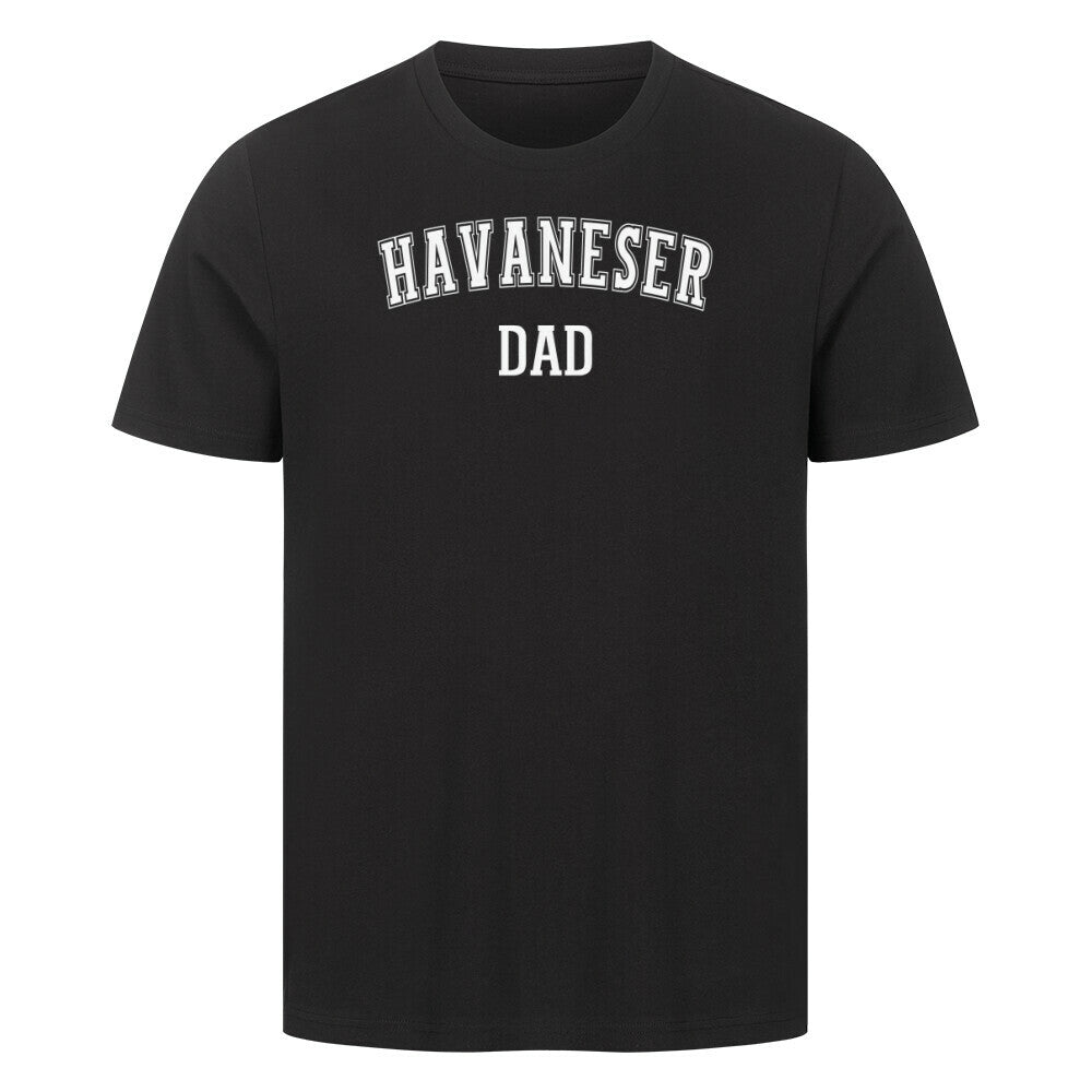 Premium T-Shirt "Havaneser - DAD" Schwarz – hunde-shirt.de