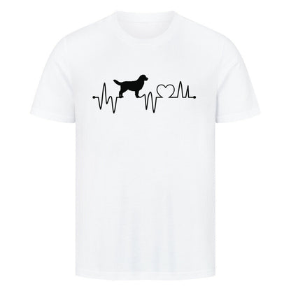 Premium T-Shirt "Hovawart - Heartbeat" Weiß – hunde-shirt.de