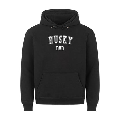 Premium Hoodie "Husky - DAD" Schwarz – hunde-shirt.de