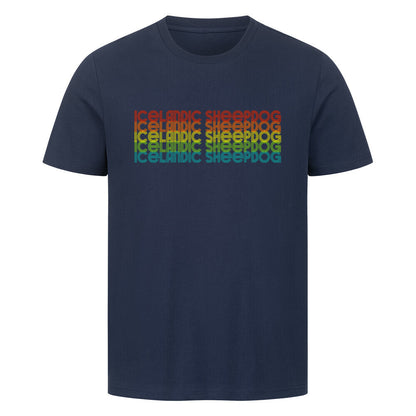 Premium T-Shirt "Icelandic Sheepdog - RETRO" French Navy – hunde-shirt.de
