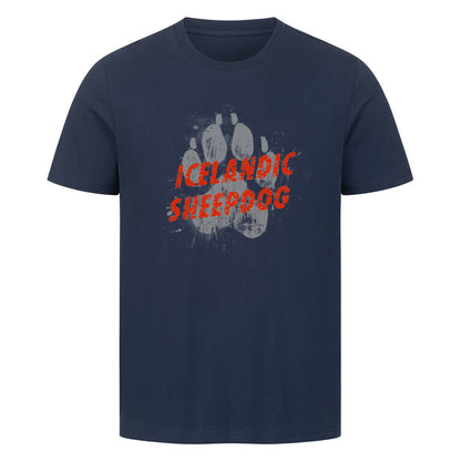 Premium T-Shirt "Icelandic Sheepdog - PAW" French Navy – hunde-shirt.de