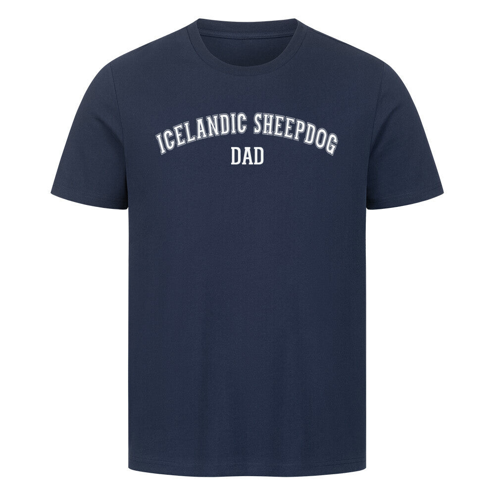 Premium T-Shirt "Icelandic Sheepdog - DAD" French Navy – hunde-shirt.de