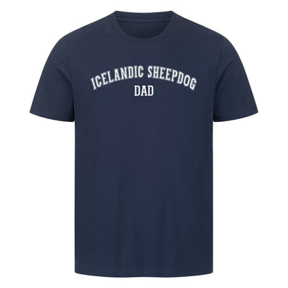 Premium T-Shirt "Icelandic Sheepdog - DAD" French Navy – hunde-shirt.de