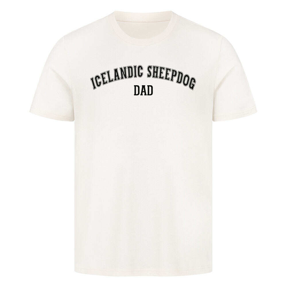 Premium T-Shirt "Icelandic Sheepdog - DAD" Natural Raw – hunde-shirt.de
