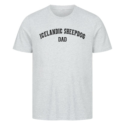 Premium T-Shirt "Icelandic Sheepdog - DAD" Heather Grey – hunde-shirt.de