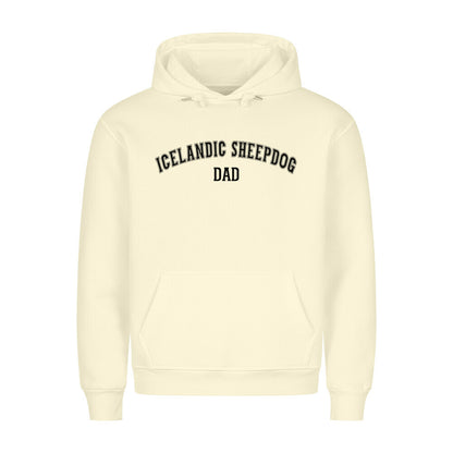 Premium Hoodie "Icelandic Sheepdog - DAD" Beige – hunde-shirt.de