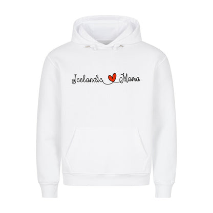 Premium Hoodie "Icelandic - Mama" Weiß – hunde-shirt.de