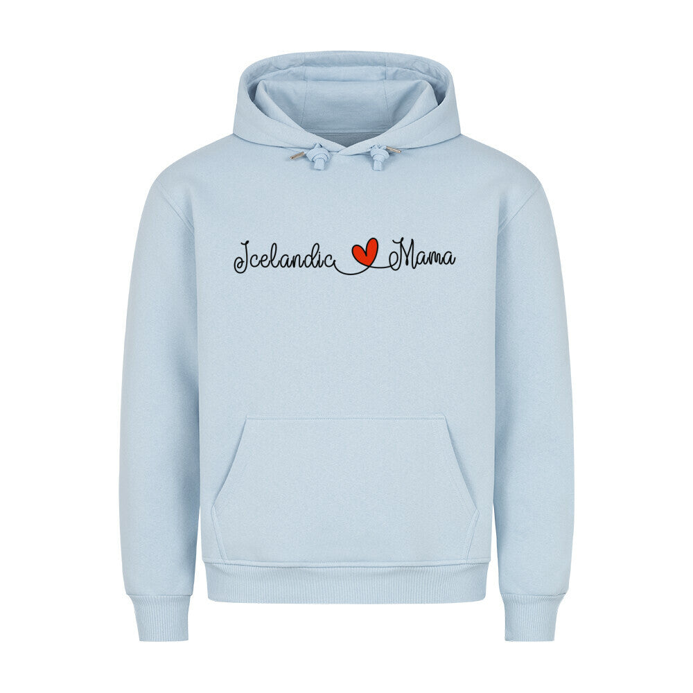 Premium Hoodie "Icelandic - Mama" Babyblau – hunde-shirt.de