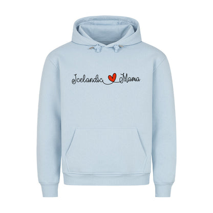 Premium Hoodie "Icelandic - Mama" Babyblau – hunde-shirt.de