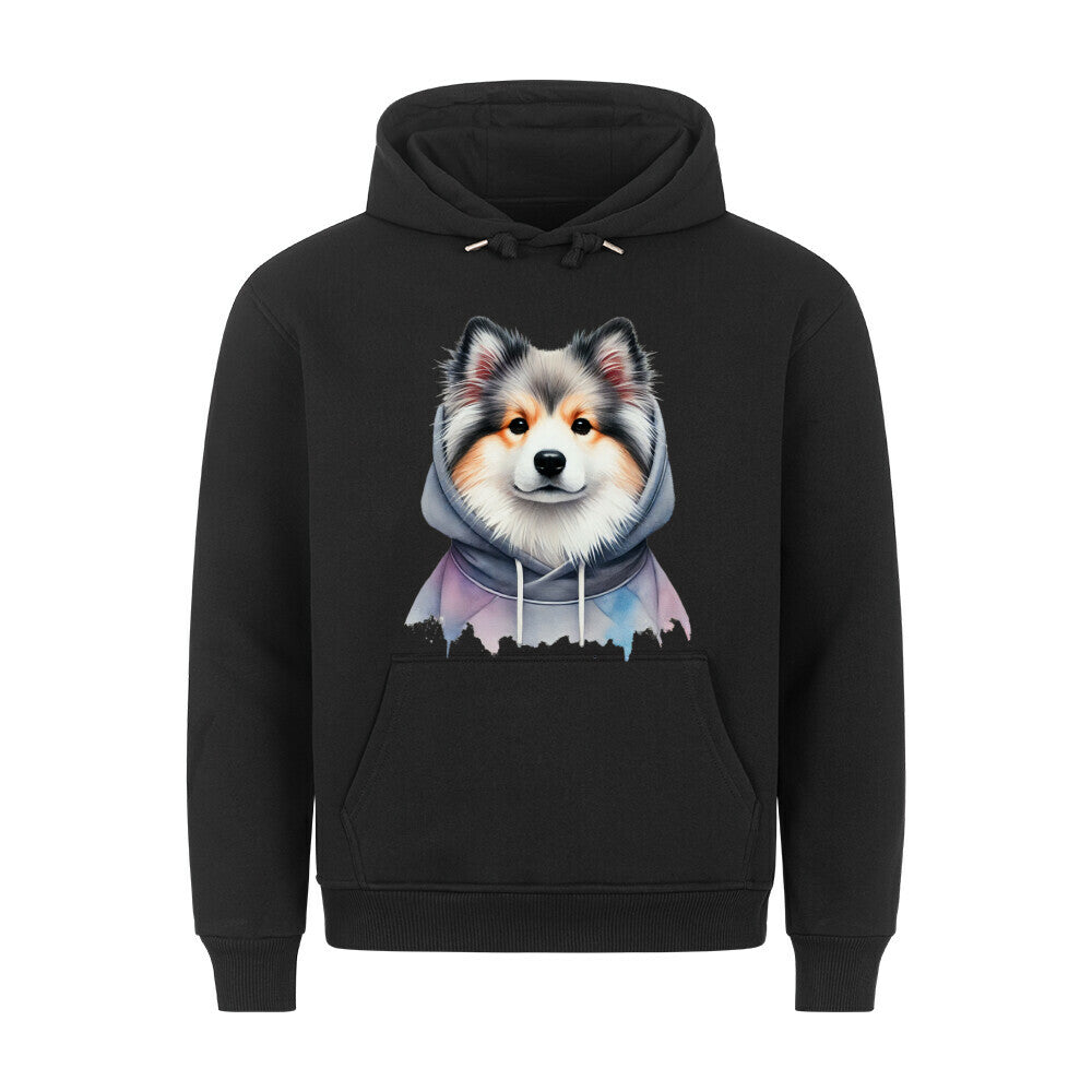 Premium Hoodie "Icelandic Sheepdog - Hooded" Schwarz – hunde-shirt.de