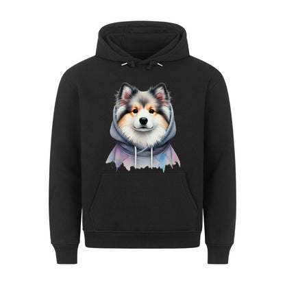 Premium Hoodie "Icelandic Sheepdog - Hooded" Schwarz – hunde-shirt.de