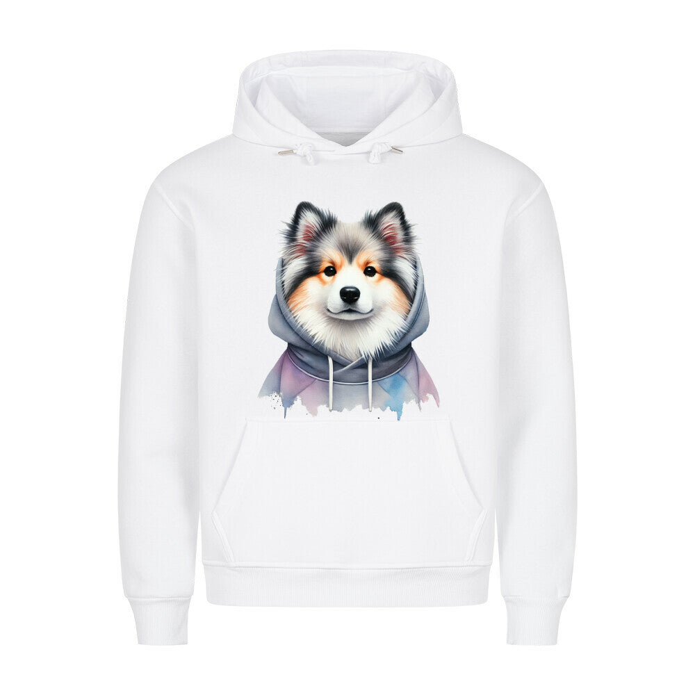 Premium Hoodie "Icelandic Sheepdog - Hooded" Weiß – hunde-shirt.de