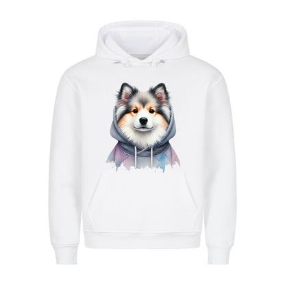 Premium Hoodie "Icelandic Sheepdog - Hooded" Weiß – hunde-shirt.de