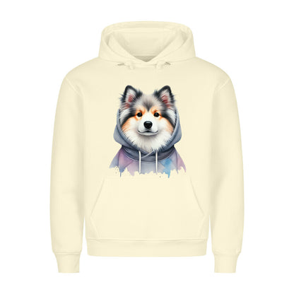 Premium Hoodie "Icelandic Sheepdog - Hooded" Beige – hunde-shirt.de