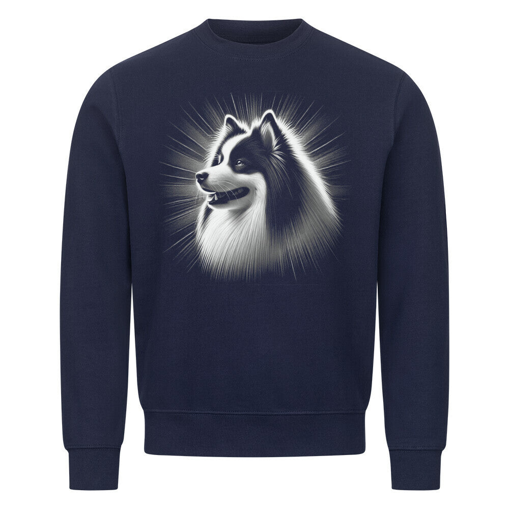 Premium Sweatshirt "Icelandic Sheepdog - Bright" Navy Blue – hunde-shirt.de
