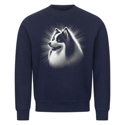 Premium Sweatshirt "Icelandic Sheepdog - Bright" Navy Blue – hunde-shirt.de
