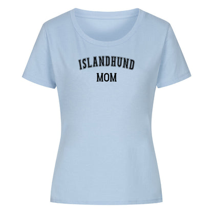 Premium Organic Damen-Shirt "Islandhund - MOM" Sky Blue – hunde-shirt.de