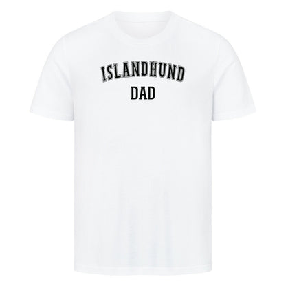 Premium T-Shirt "Islandhund - DAD" Weiß – hunde-shirt.de
