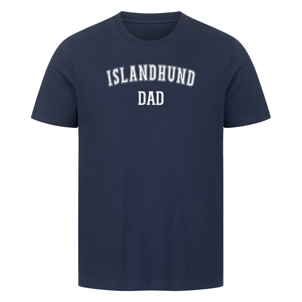 Premium T-Shirt "Islandhund - DAD" French Navy – hunde-shirt.de