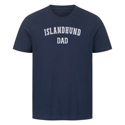 Premium T-Shirt "Islandhund - DAD" French Navy – hunde-shirt.de