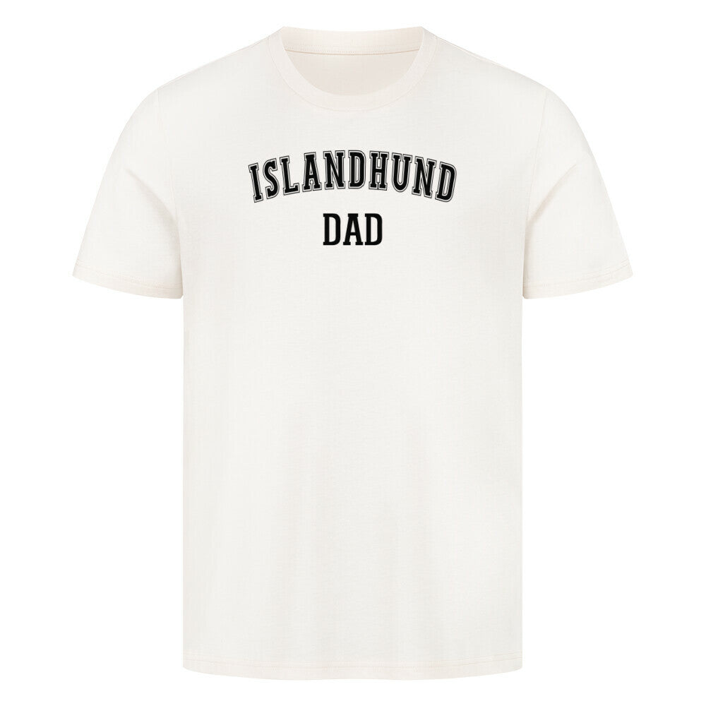Premium T-Shirt "Islandhund - DAD" Natural Raw – hunde-shirt.de