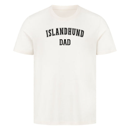 Premium T-Shirt "Islandhund - DAD" Natural Raw – hunde-shirt.de