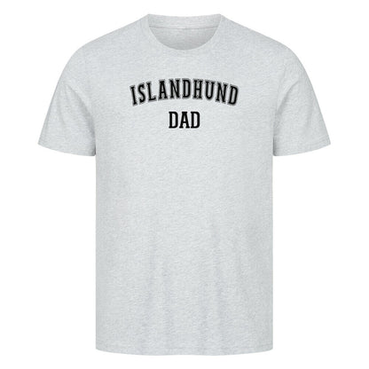 Premium T-Shirt "Islandhund - DAD" Heather Grey – hunde-shirt.de